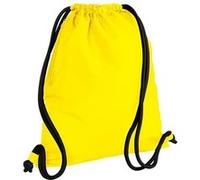 Bagbase Icon - Sac de gym à cordon (Taille unique) (Jaune / noir) - UTBC3396 Jaune / Noir