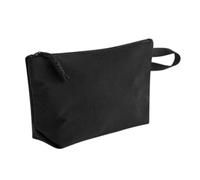 Bagbase Minimal Lifestyle Pochette en nylon froissé Noir Compartiment principal zippé Boucle de préhension et tirettes de cordon Fermeture Éclair dissimulée pour la décoration Utilisation polyvalente