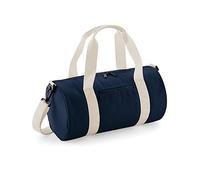 BagBase - Petit sac polochon (Lot de 2) (Taille unique) (Bleu marine/Blanc cassé)
