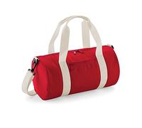 BagBase - Petit sac polochon (Lot de 2) (Taille unique) (Rouge/Blanc cassé)