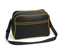 Bagbase - Sac à bandoulière rétro BG14 - 18 L - Taille unique - Noir/Or