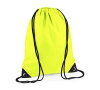 BagBase Sac de gym unisexe BG010FYEL de qualité supérieure - Jaune fluo - Taille M