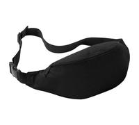 BagBase - Sacoche banane - 2.5 litres (Lot de 2) (Taille unique) (Noir)