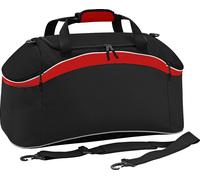 BagBase Teamwear Sport Sac de voyage / sac de sport, 54 litres RW2596 (taille unique) (Noir/Gris/Blanc)