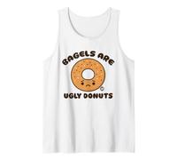 Bagels are Ugly Donuts Funny Food Débardeur