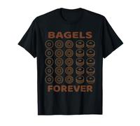 Bagels Forever Icon Pattern Funny Foodie Bagel Day T-Shirt