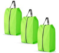 Bagentry Lot de 3 sacs à chaussures pliables pour voyage avec fermeture éclair, sac de rangement imperméable avec poignée, organiseur de chaussures lavables, cubes d'emballage pour salle de sport