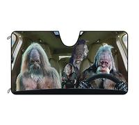 BAGEYOU Pare-Soleil de Voiture Gorilla Family pour Pare-Brise Avant de Voiture - Réflecteur de Rayons UV - Garde Le véhicule au Frais - 140 x 76 cm