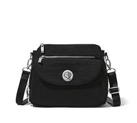 Baggallini International Calais Sac à bandoulière, Femme, Noir, Taille Unique