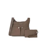 Baggallini Cross Over Crossbody Women 11x8.5 Medium Travel Bag Lightweight Water-Resistant Nylon Organized Handbag Purse, Sac à bandoulière Femme, Portobello, Taille Unique