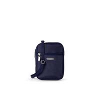 Baggallini Crossbody Bag, Essential Mini Sac Femme-Porte-Cartes RFID intégré-Petit Portefeuille bandoulière Interchangeable, Cadet Bleu Marine, Small