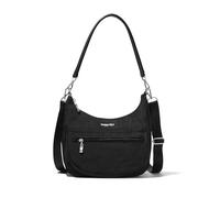 Baggallini Demi-lune de poche moderne pour femme, 27,9 x 26,7 cm, bandoulière avec sangles remplaçables, se transforme en sac à bandoulière, taille unique, Noir, Taille unique