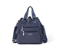 Baggallini Drawstring Bag, Sac Moderne Everywhere avec Cordon de Serrage Femme, Bleu Marine, Einheitsgröße
