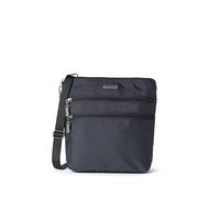 Baggallini Essential Crossbody Bag, Essentiel pour Femme - Porte-Carte RFID intégré - Sac à Main à bandoulière avec Poche pour téléphone à accès Rapide, Gris Anthracite
