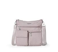 Baggallini Everywhere Slim Crossbody, Sac à bandoulière Mince Moderne Partout Femme, Blush Shimmer, Taille Unique