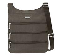 Baggallini Grand sac à bandoulière de voyage à fermeture éclair., Portobello, Taille unique, Grand sac de voyage à bandoulière à fermeture éclair