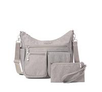 Baggallini Modern Everywhere Bagg - Sac à bandoulière léger et résistant à l'eau pour femme - Poche pour téléphone facile d'accès, Stone Heritage, Taille unique