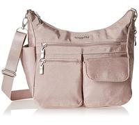 Baggallini Modern Everywhere Crossbody for Women 11x9x4.5 RFID Hobo Bag, Sac Femme, Blush Shimmer, Taille Unique