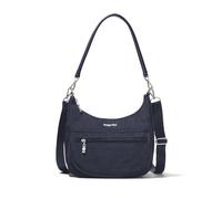 Baggallini Modern Pocket Half Moon 11"x10.5" Shoulder for Women W/Replaceable Straps Converts to Crossbody Bag, Sac Demi-Lune Femme, Bleu Marine, Women's