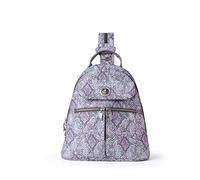 Baggallini Naples Sac à dos convertible à bandoulière 30,5 cm avec compartiment rembourré et RFID pour tablette, Blush Python, Taille unique