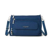 Baggallini Original Everyday 11x 7.5 Crossbody Bags for Women RFID Protected Lightweight Nylon Zippered Travel Purse, Sac à bandoulière Femme, Pacifique, Taille Unique
