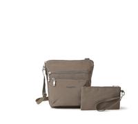 Baggallini Pocket Crossbody Bags for Women 8x8 Small Lightweight Durable Nylon Water-Resistant Travel Purse W/RFID Wristlet, Sac à Main à bandoulière Femme, Portobello, Taille Unique