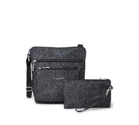 Baggallini Sac à bandoulière avec Poches, Femme, Midnight Blossom, Taille Unique