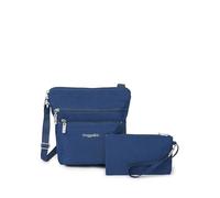 Baggallini Pocket Crossbody Bags for Women 8x8 Small Lightweight Durable Nylon Water-Resistant Travel Purse W/RFID Wristlet, Sacs à bandoulière Femme, Pacifique, Taille Unique