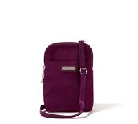 Baggallini Rfid-5x7.25" Lightweight Small Phone Wallet Bag-Nylon Travel Purse, Take Two RFID Bryant Crossbody Femme, mûre, Processing