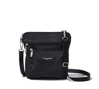 Baggallini Sac à bandoulière moderne pour femme, Gaufrage noir guépard, Taille unique