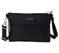 Baggallini Securtex Sac à bandoulière antivol Memento, Femme, Noir, Taille Unique