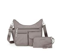 Baggallini Modern Everywhere Crossbody for Women 11x9x4.5 RFID Hobo Bag, Sac Femme, Sterling Shimmer, Taille Unique