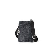 Baggallini Securtex Anti-Theft Activity Crossbody Bag, Sac à bandoulière antivol Femme, Imprimé Fleurs de Minuit, Taille Unique