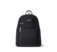 Baggallini Securtex Anti-Theft Vacation Travel Backpack 10x13 Slash-Resistant Nylon Daypack W/Locking Zippers & RFID Protection, Sac à Dos Femme, Noir, Taille Unique