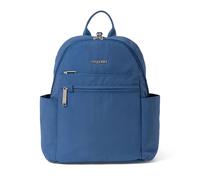 Baggallini Securtex Anti-Theft Vacation Travel Backpack 10x13 Slash-Resistant Nylon Daypack W/Locking Zippers & RFID Protection, Sacs-à-Main-épaule Femme, Bleu Lapis-Lazuli, Taille Unique