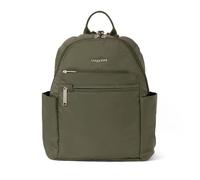 Baggallini Securtex Anti-Theft Vacation Travel Backpack 10x13 Slash-Resistant Nylon Daypack W/Locking Zippers & RFID Protection, Sacs à Main à bandoulière Femmes, Thym, Taille Unique