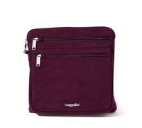 Baggallini Securtex Grand sac à bandoulière antivol, mûre, Taille unique