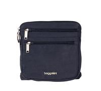 Baggallini Securtex Sac à bandoulière antivol, bleu marine, Taille unique