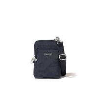 Baggallini Securtex Sac à bandoulière antivol, bleu marine, Taille unique