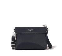 Baggallini Securtex Sac à bandoulière antivol Memento, bleu marine, Taille unique