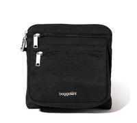 Baggallini Securtex Sac à bandoulière antivol, noir, Taille unique