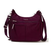 Baggallini Securtex Sac à bandoulière antivol, style décontracté, mûre, Taille unique