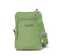 Baggallini Securtex Sac à bandoulière antivol, vert mousse, Taille unique