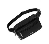 Baggallini Securtex Sac Banane antivol pour Femme, Noir, Taille Unique
