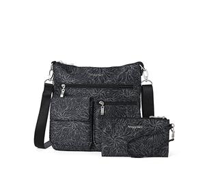 Baggallini Womens Modern Everywhere Slim Crossbody, Midnight Blossom, One Size US