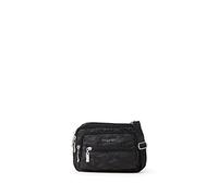Baggallini Zip Bagg, Sac à Triple Fermeture éclair Femme, Couette Noire, Taille Unique