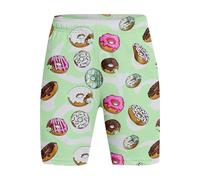 Baggy Garcon Short d'été pour garçon avec imprimé donut,taille élastique,tenue décontractée et confortable pour enfants de 2 à 14 ans,à porter au quotidien avec un t-shirt.(Light Green,3-4 ans)