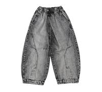 Baggy Jeans Garcon - Pantalon décontracté en Jean garçon Coupe Ample Jambes Droites Style Urbain Tendance Confortable Durable Mode enfance