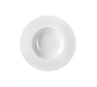 MÉDARD DE NOBLAT - BAGHERA BLANC - Coffret 6 assiettes creuses à aile Texturé