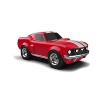 Baghera Racing Car Ford Mustang Rouge - Voiture Miniature Officielle - Jouet pour Enfants dès 3 Ans - ABS Résistant - Design Vintage Inspiré de la Mustang 1966